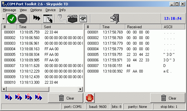 COM Port Toolkit Screenshot